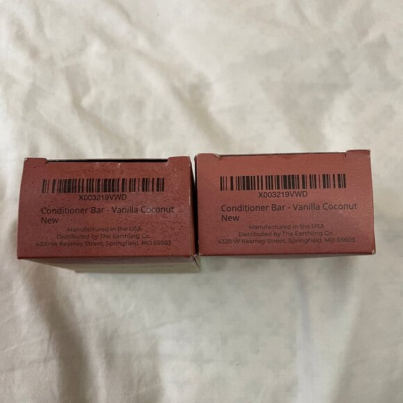 Lot of 4 The Earthling Co. 2 Shampoo Bar & 2 Conditioner Bar Vanilla Coconut 325 - Picture 9 of 16